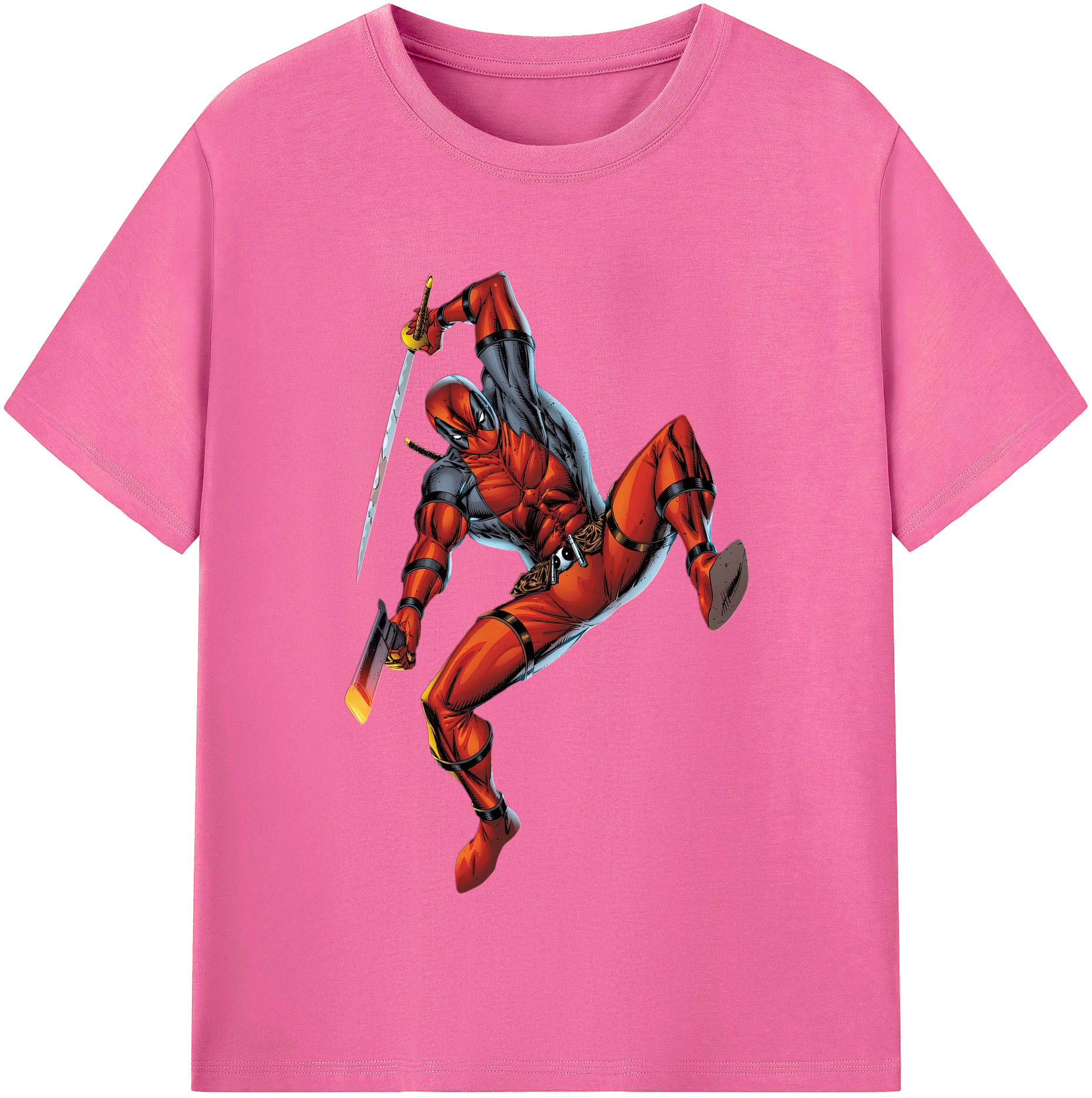 （画像用） Deadpool デッドプール レディースカジュアルプリントTシャツ（綿100％）